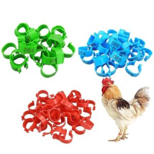 "Poultry Leg Bands (Set of 50): Easy Identification and Management for Your Flock
